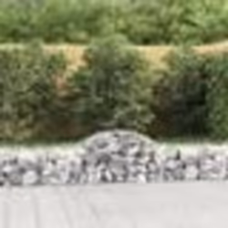 vidaXL Paniers à gabions arqués 50 pcs 200x50x40/60 cm fer galvanisé