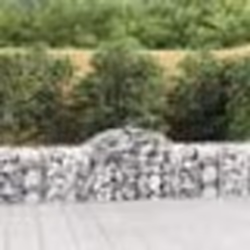 vidaXL Paniers à gabions arqués 50 pcs 200x50x60/80 cm fer galvanisé