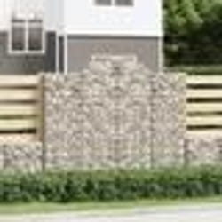 vidaXL Paniers à gabions arqués 25 pcs 200x50x160/180 cm Fer galvanisé