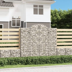 Vidaxl - Paniers À Gabions Arqués 10 Pcs 200x50x180/200 Cm Fer Galvanisé