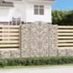 vidaXL Paniers à gabions arqués 10 pcs 200x50x200/220 cm Fer galvanisé