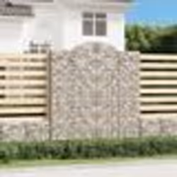 vidaXL Paniers à gabions arqués 7 pcs 200x50x220/240 cm Fer galvanisé