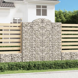 vidaXL Paniers à gabions arqués 10 pcs 200x50x220/240 cm Fer galvanisé