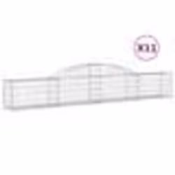 vidaXL Paniers à gabions arqués 11 pcs 300x30x40/60 cm fer galvanisé
