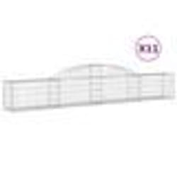 vidaXL Paniers à gabions arqués 11 pcs 300x30x40/60 cm fer galvanisé