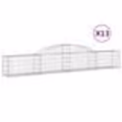 vidaXL Paniers à gabions arqués 13 pcs 300x30x40/60 cm fer galvanisé