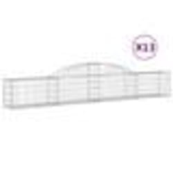 vidaXL Paniers à gabions arqués 13 pcs 300x30x40/60 cm fer galvanisé