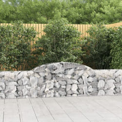 vidaXL Paniers à gabions arqués 8 pcs 300x30x60/80 cm Fer galvanisé