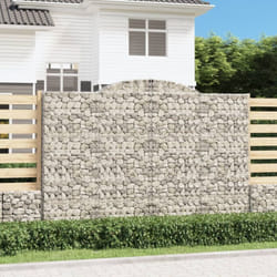vidaXL Paniers à gabions arqués 7 pcs 300x50x200/220 cm Fer galvanisé