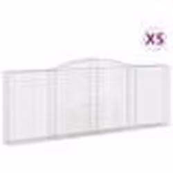 vidaXL Paniers à gabions arqués 5 pcs 400x30x140/160 cm Fer galvanisé