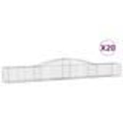 vidaXL Paniers à gabions arqués 20 pcs 400x50x40/60 cm Fer galvanisé