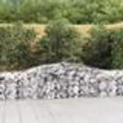 vidaXL Paniers à gabions arqués 5 pcs 400x50x60/80 cm Fer galvanisé