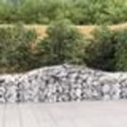 vidaXL Paniers à gabions arqués 6 pcs 400x50x60/80 cm Fer galvanisé