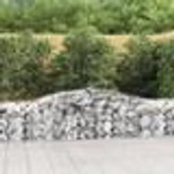 vidaXL Paniers à gabions arqués 8 pcs 400x50x60/80 cm Fer galvanisé