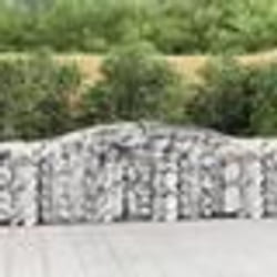 vidaXL Paniers à gabions arqués 8 pcs 400x50x80/100 cm Fer galvanisé