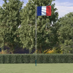 Description générale Combinant le mât sectionnel et le drapeau français, cet ensemble de drapeau national attirera les regard ...