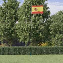 Vidaxl - Drapeau de l'Espagne et mât 6,23 m Aluminium