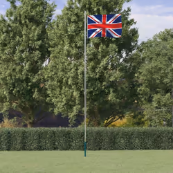 Combinant le mât sectionnel et le drapeau britannique, cet ensemble de drapeau national attirera les regards dans votre jardi ...