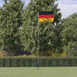 Combinant le mât télescopique de drapeau et le drapeau de l'Allemagne, cet ensemble de drapeau national attirera les regards  ...