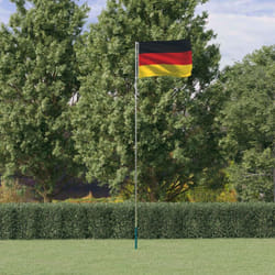 Vidaxl - Drapeau de l'Allemagne et mât 5,55 m Aluminium
