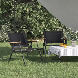 VidaXL 319482 chaise d'extérieur Terrace Oxford, Acier Noir