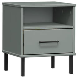 VidaXL 350971 Table de nuit et table de chevet Gris