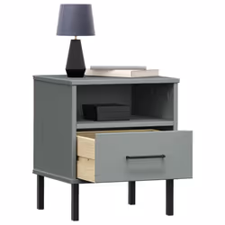 VidaXL 350971 Table de nuit et table de chevet Gris - Vue supplémentaire 3
