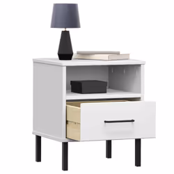 VidaXL 350972 Table de nuit et table de chevet Blanc