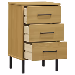 VidaXL 350976 Table de nuit et table de chevet Marron - Vue supplémentaire 5