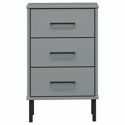 VidaXL 350977 Table de nuit et table de chevet Gris - Vue supplémentaire 4