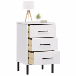 VidaXL 350978 Table de nuit et table de chevet Blanc