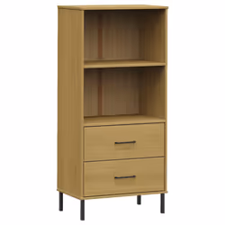 VidaXL 351009, Marron, Métal, Bois, Bois de pin, 600 mm, 350 mm