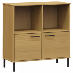 VidaXL 351015, Marron, Métal, Bois, Bois de pin, 900 mm, 350 mm