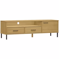 Ce meuble TV en bois est certainement conçu pour être un point de mire de votre pièce avec un design tendance mais pratique.  ...