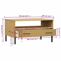 VidaXL 351033 Table à café, latérale et de salon - Vue supplémentaire 8