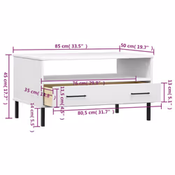 VidaXL 351035 Table à café, latérale et de salon - Vue supplémentaire 7