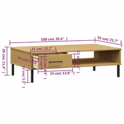 VidaXL 351036 Table à café, latérale et de salon - Vue supplémentaire 8