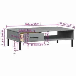 VidaXL 351037 Table à café, latérale et de salon - Vue supplémentaire 8