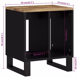 VidaXL 350644 Table de nuit et table de chevet - Vue supplémentaire 8