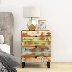 vidaXL Table de chevet - Bois récupération 50x33x62 cm