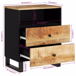 VidaXL 350664 Table de nuit et table de chevet - Vue supplémentaire 8
