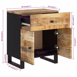 VidaXL 350668 Table de nuit et table de chevet - Vue supplémentaire 8