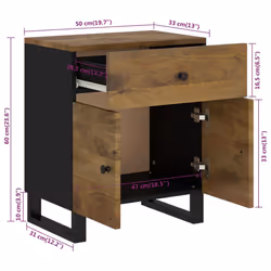 VidaXL 350671 Table de nuit et table de chevet - Vue supplémentaire 8