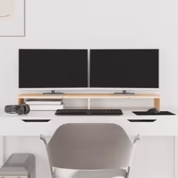 Ce support pour moniteur classique en bois au design minimaliste apporte une belle touche à votre espace de vie actuel. Bois ...