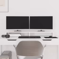 Ce support pour moniteur classique en bois au design minimaliste apporte une belle touche à votre espace de vie actuel. Bois  ...