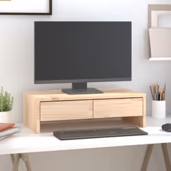 Ce support pour moniteur classique en bois au design minimaliste apporte une belle touche à votre espace de vie actuel. Bois ...