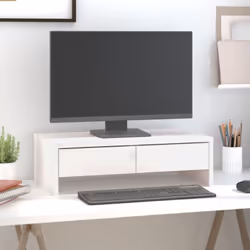 Ce support pour moniteur classique en bois au design minimaliste apporte une belle touche à votre espace de vie actuel. Bois  ...