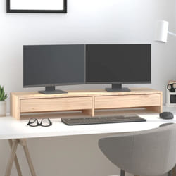 Vidaxl - Support pour moniteur 100x27x15 cm Bois de pin solide