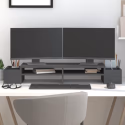 Ce support pour moniteur classique en bois au design minimaliste apporte une belle touche à votre espace de vie actuel. Bois  ...