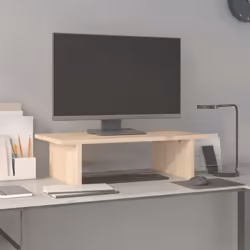 Ce support pour moniteur classique en bois au design minimaliste apporte une belle touche à votre espace de vie actuel. Bois  ...